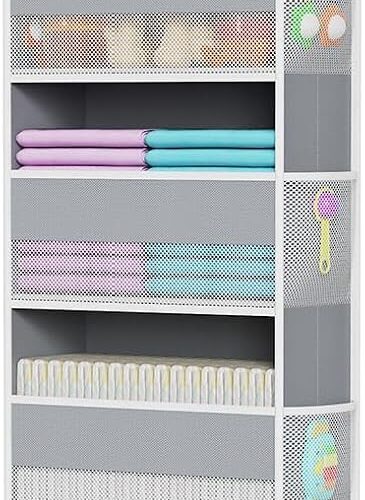 6-Compartment Door Organiser with 8 Side Pockets
