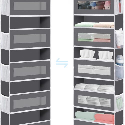 5-Shelf Over-Door Organiser with 10 Mesh Pockets
